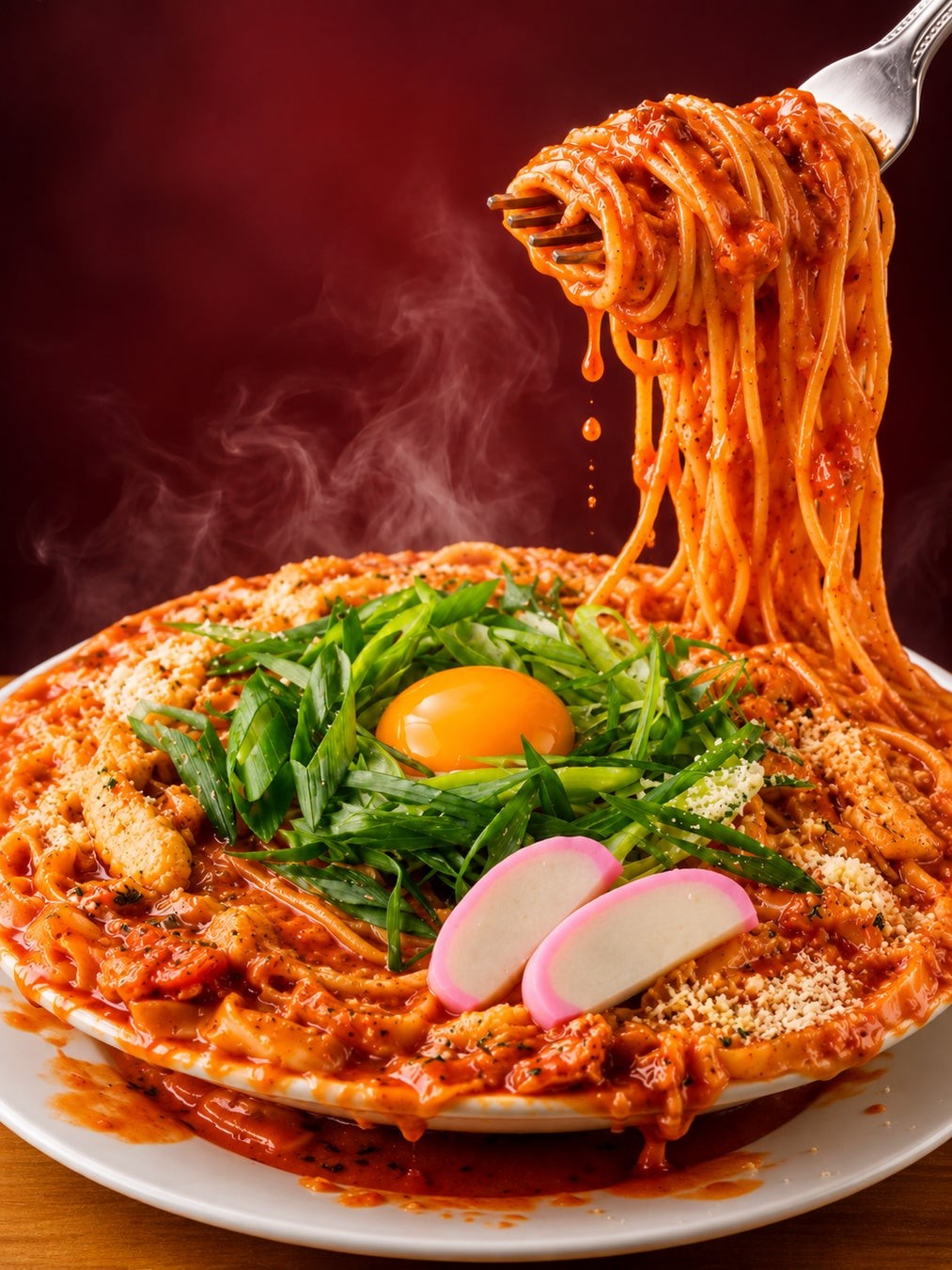 オリジナルパンケーキハウスの味噌煮込みスープパスタ