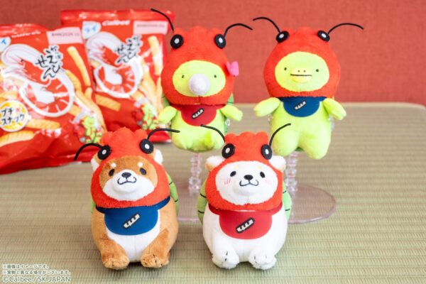 忠犬もちしば&かっぱえびせん ぬいぐるみマスコット(全4種)
