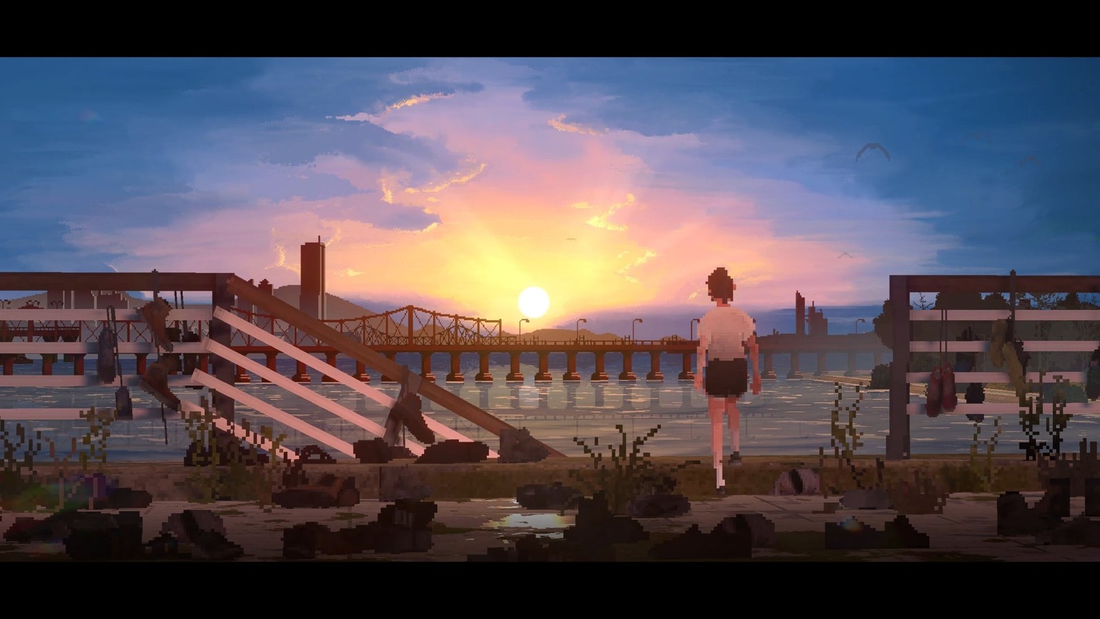 『Goodbye Seoul:梨泰院編』既存デモ版の水辺のシーン