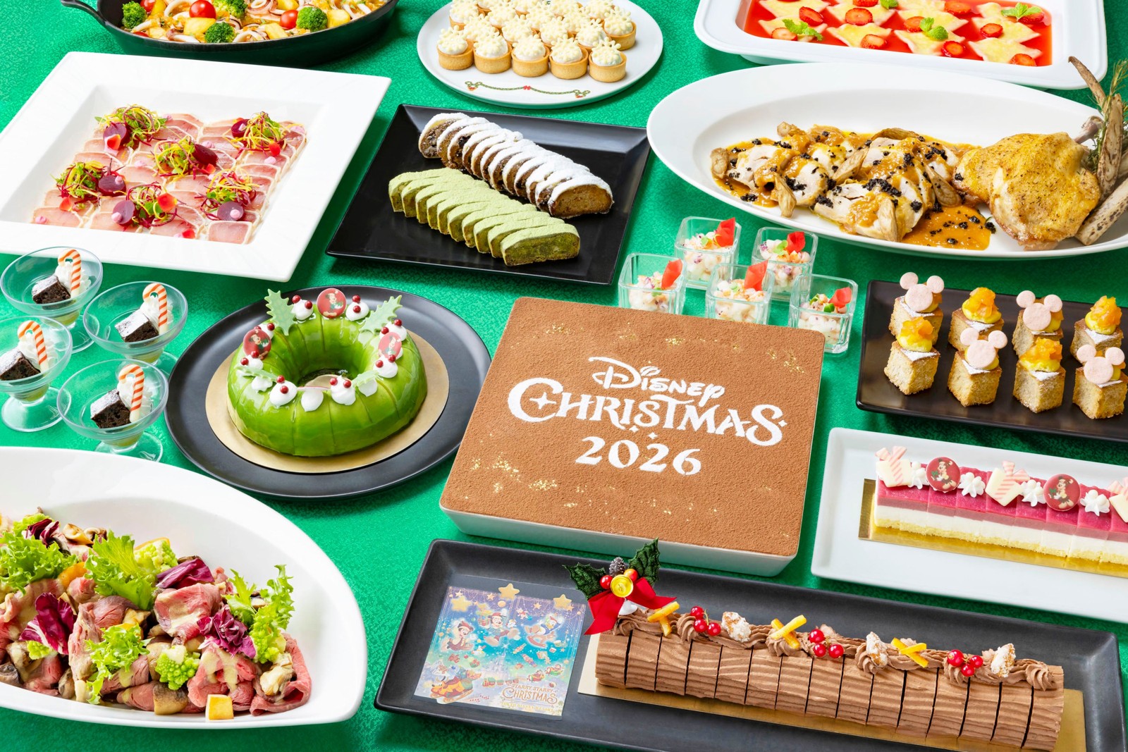 オチェーアノ“ディズニー・クリスマス”スペシャルブッフェの料理とデザート