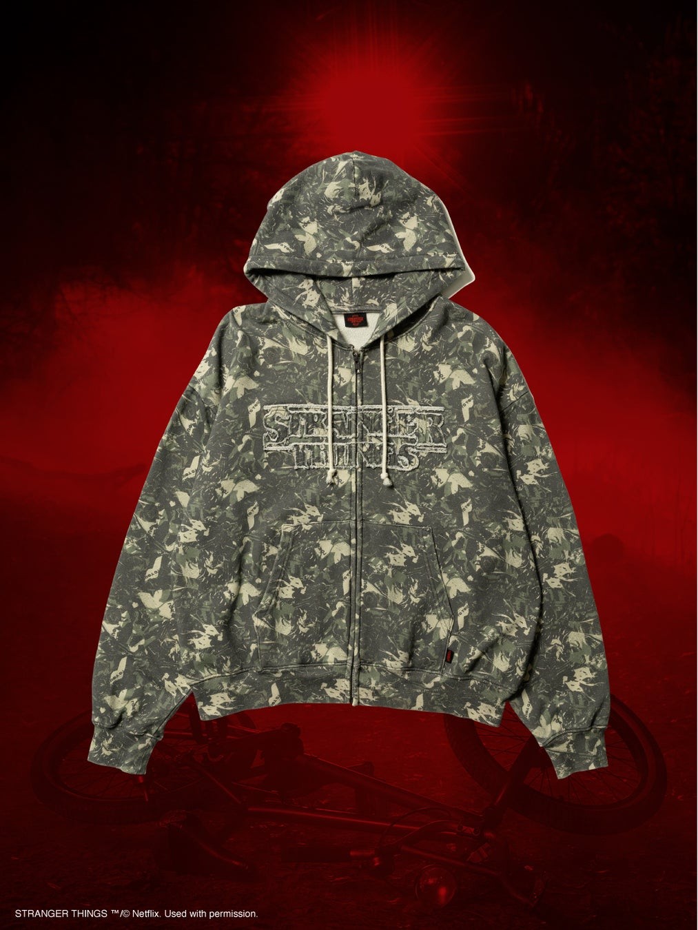 Faded Full-Zip Hoodie CAMO
