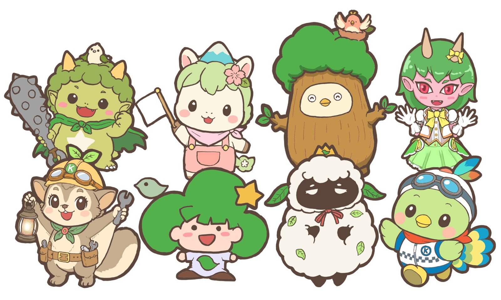 城島高原パーク 新キャラクター候補8体