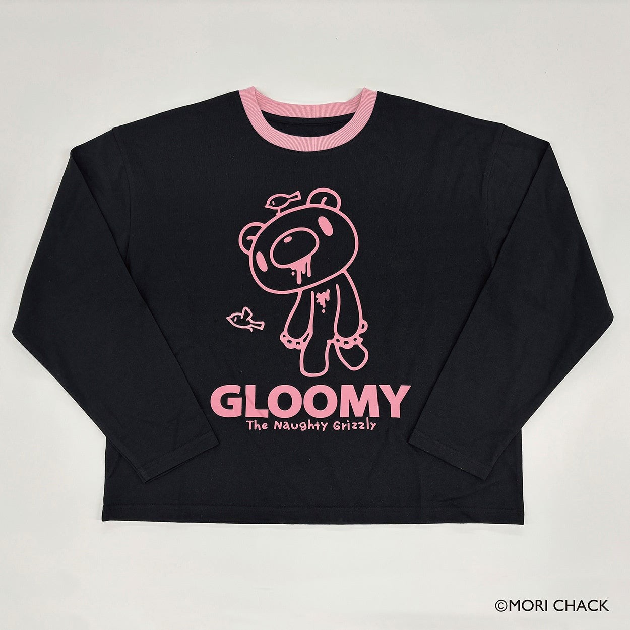 リンガー長袖Tシャツ(クロ)