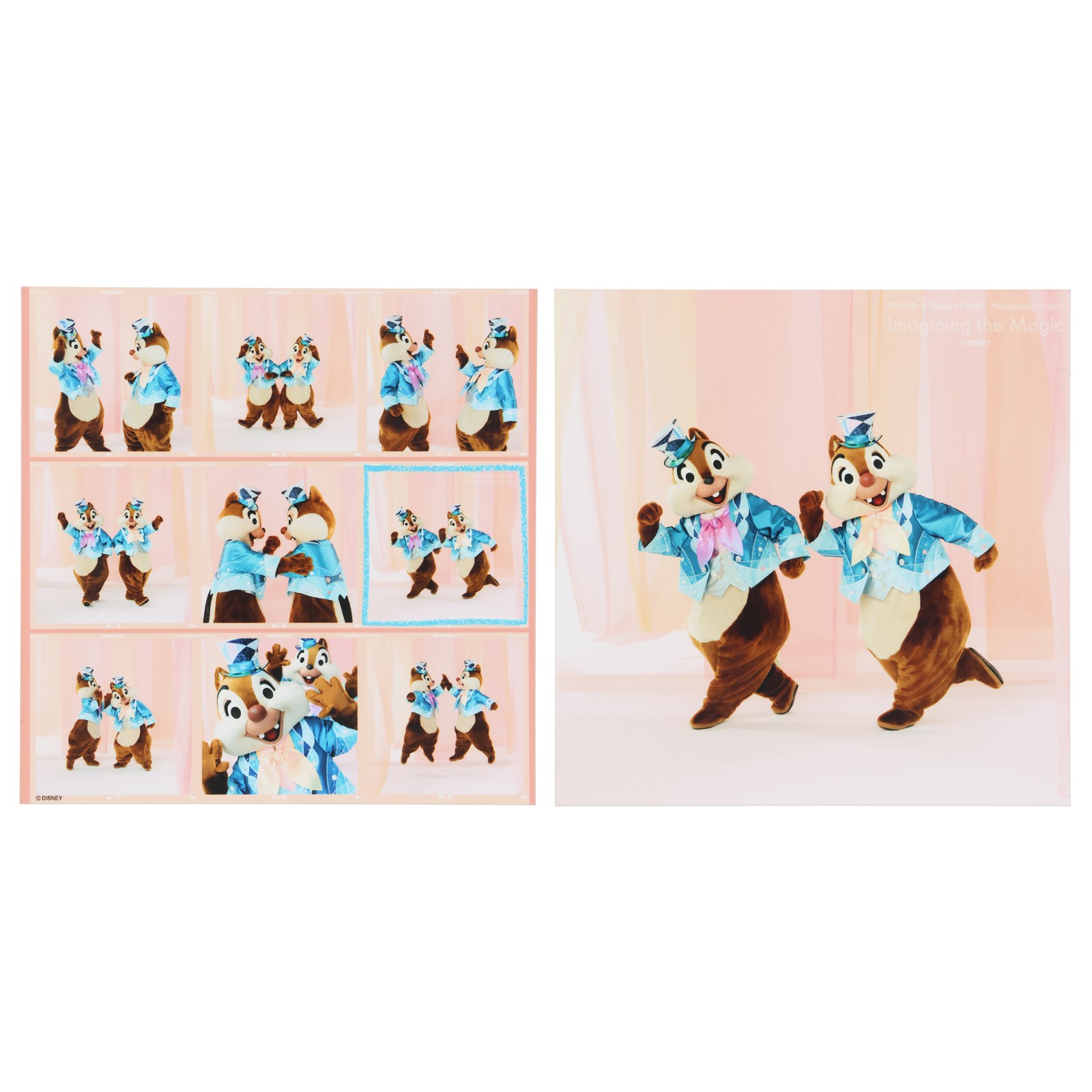 スクエア写真2枚セット チップ＆デール