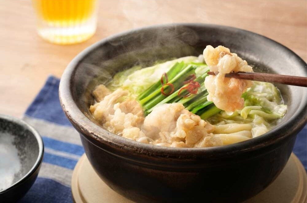 資さんうどん もつ鍋うどんの調理例