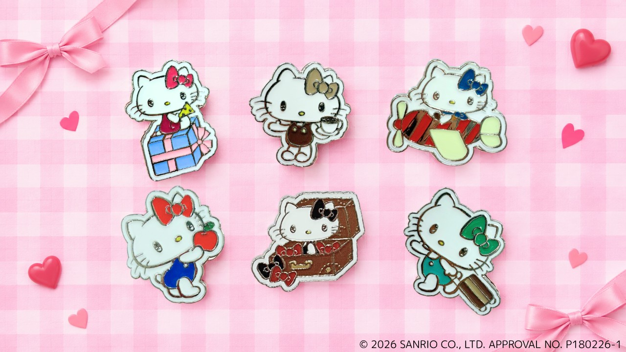 淡路キティ ピンバッジ 新作6デザイン