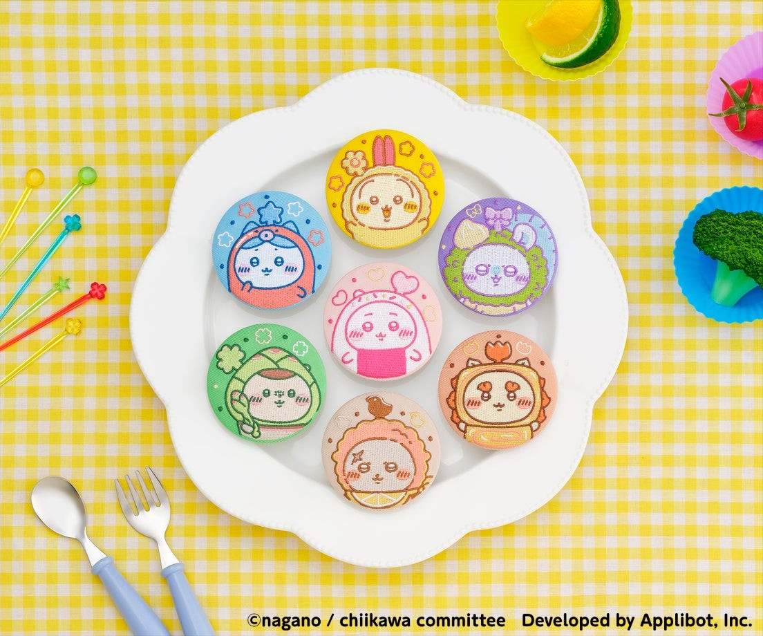 お弁当なトレーディング刺繍缶バッジ