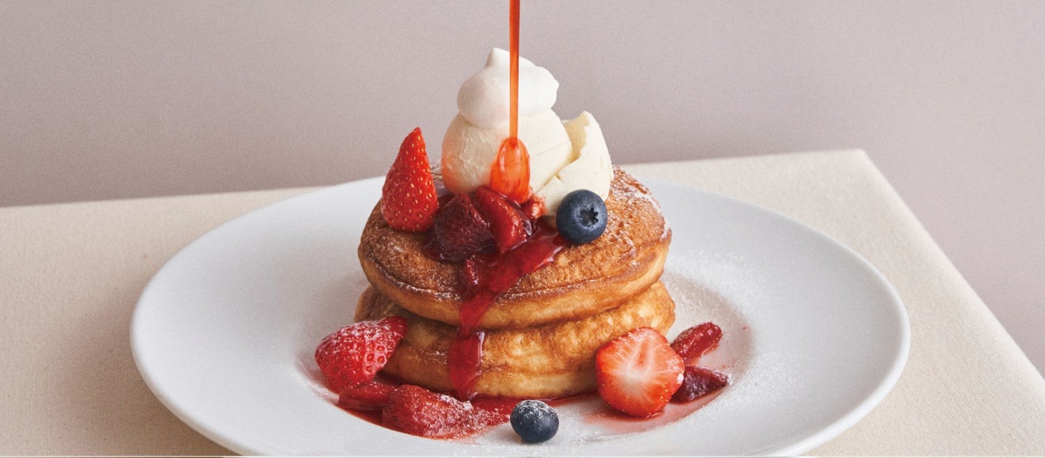 ベリーとクリームチーズのパンケーキ