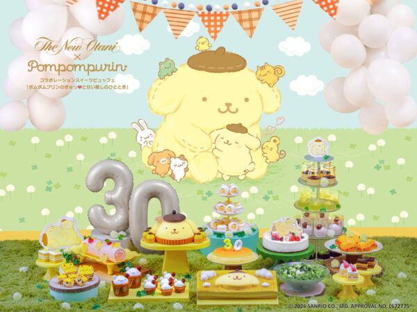 ポムポムプリンコラボスイーツビュッフェのスイーツ集合