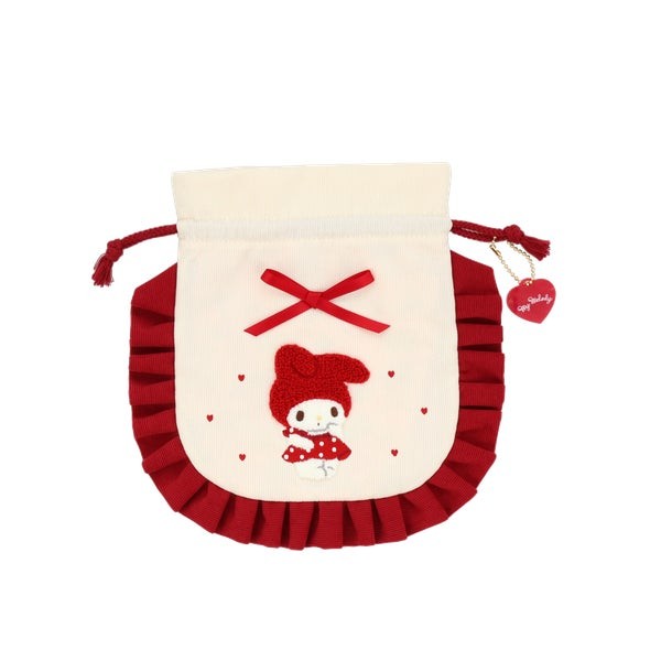 巾着ポーチ red