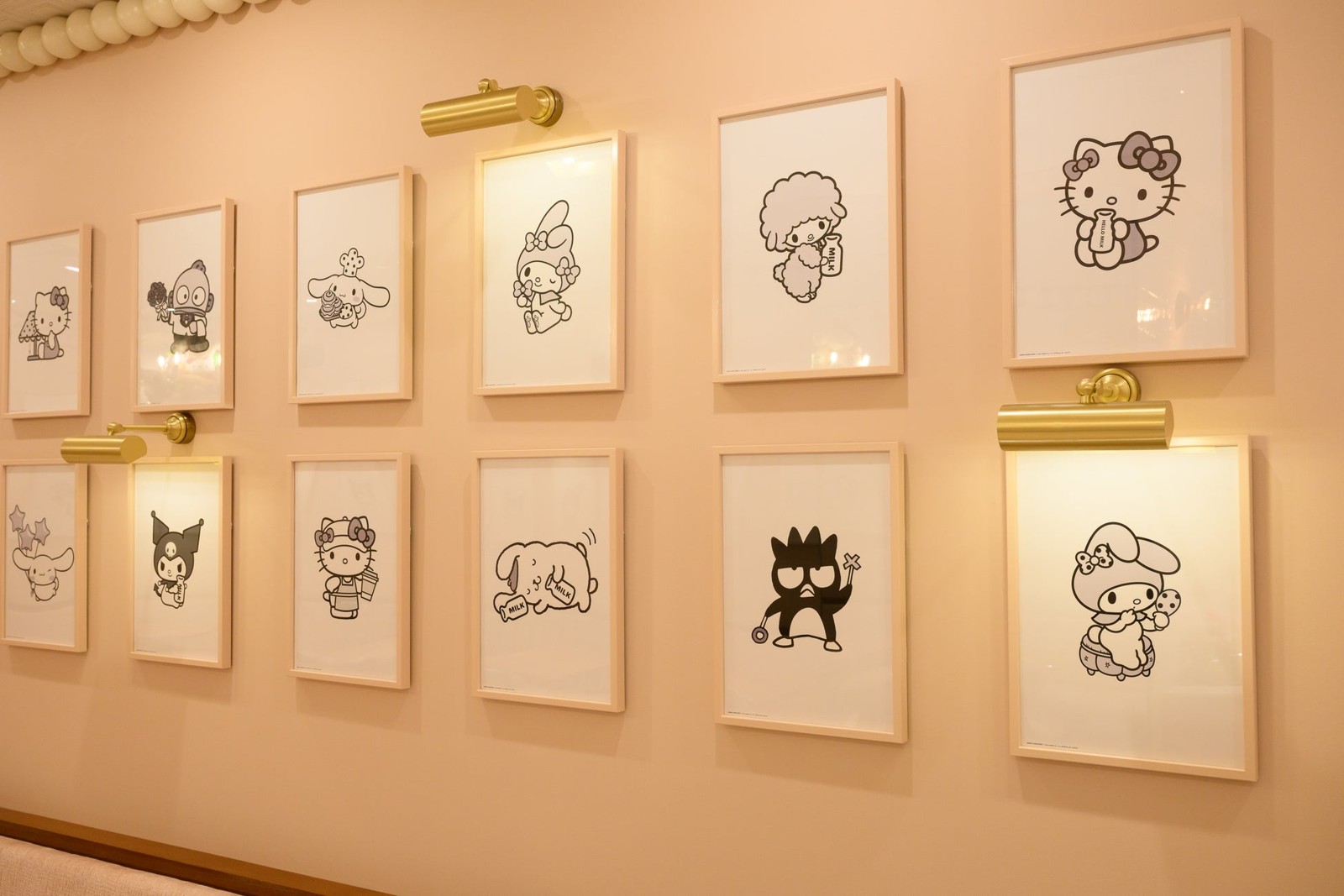 サンリオハウスオリジナルデザインのキャラクター額装