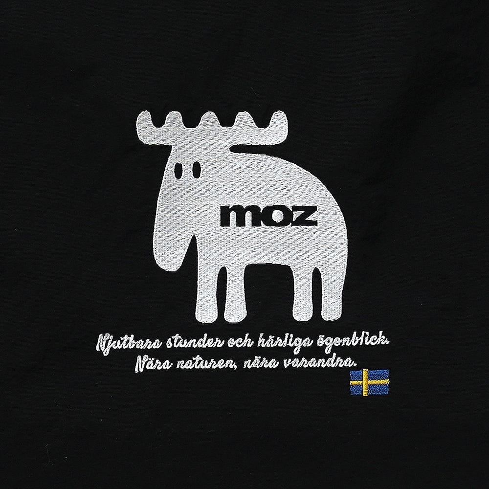 moz トートバッグ ブラック エルク刺繍