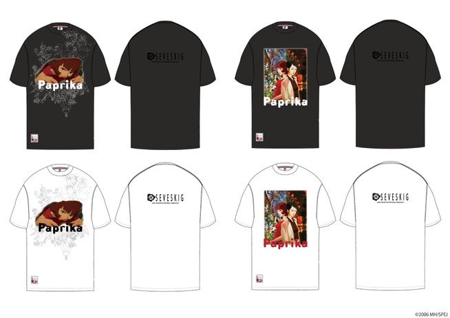 「パプリカ」TEE SHIRT 2型（BLACK／WHITE）