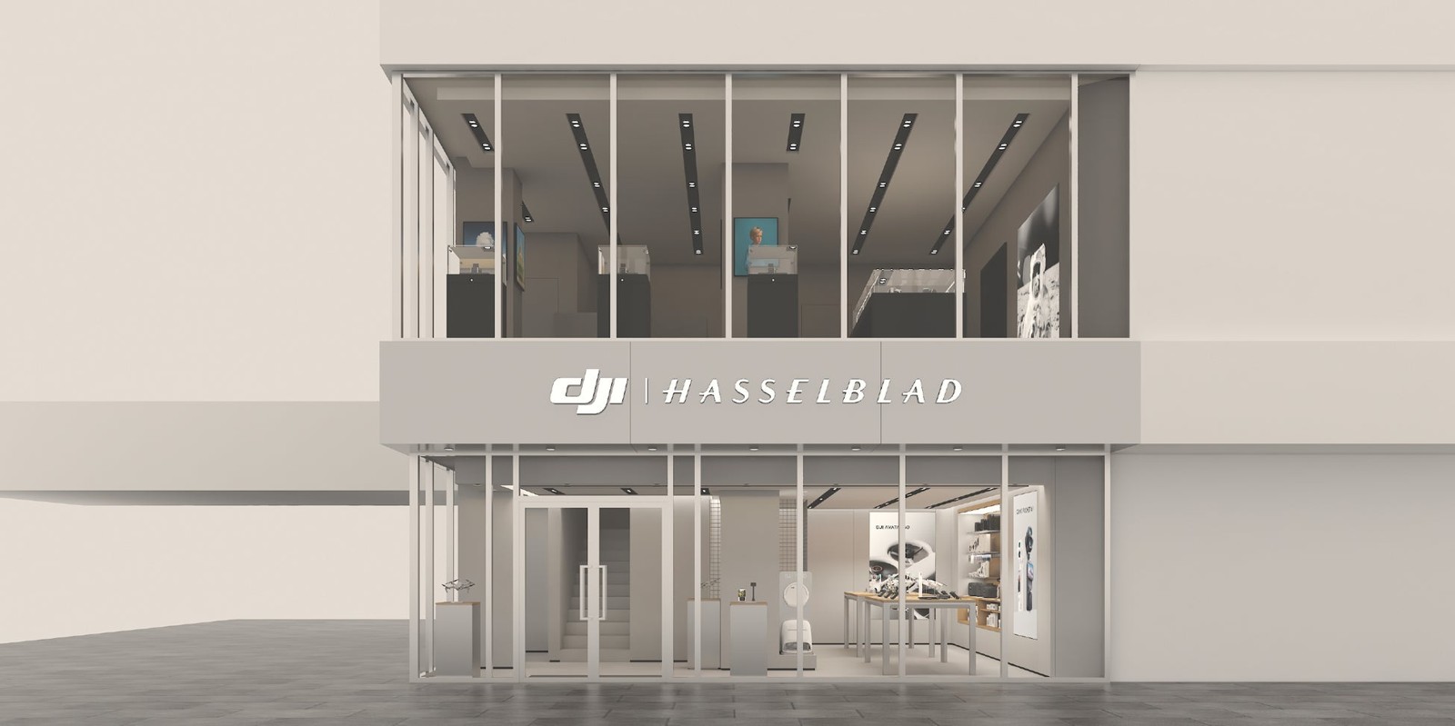 DJI | Hasselblad Authorized Concept Store 東京表参道の外観完成予想図
