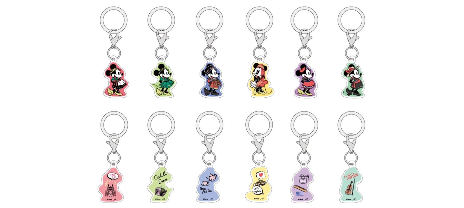 アクリルマーカーチャーム「ミニーマウス」