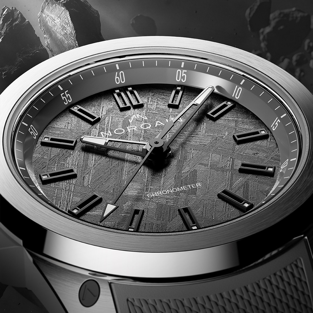 Wild ONE Meteorite Titanium 42mmのメテオライト文字盤