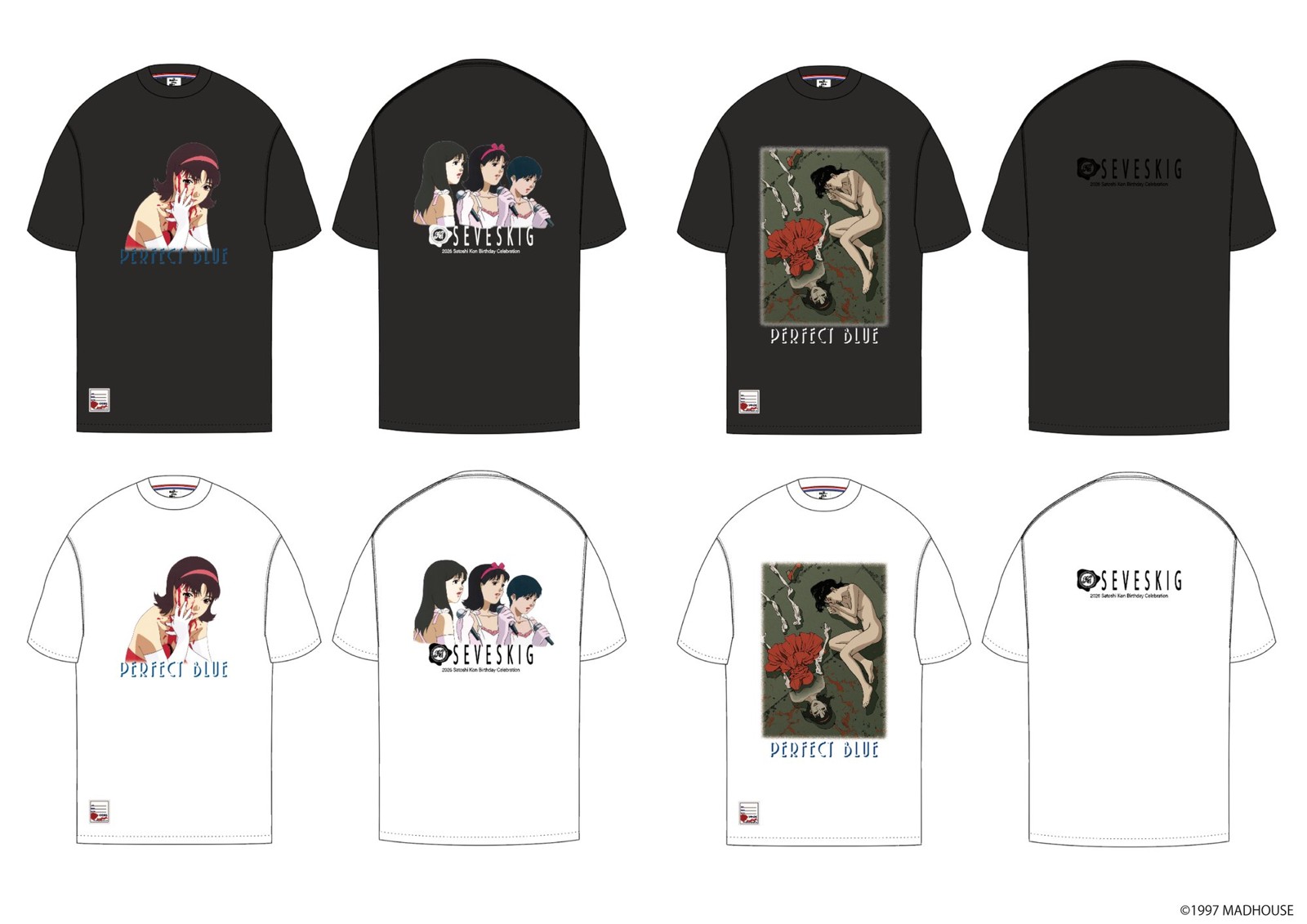 「PERFECT BLUE」TEE SHIRT 2型の前後