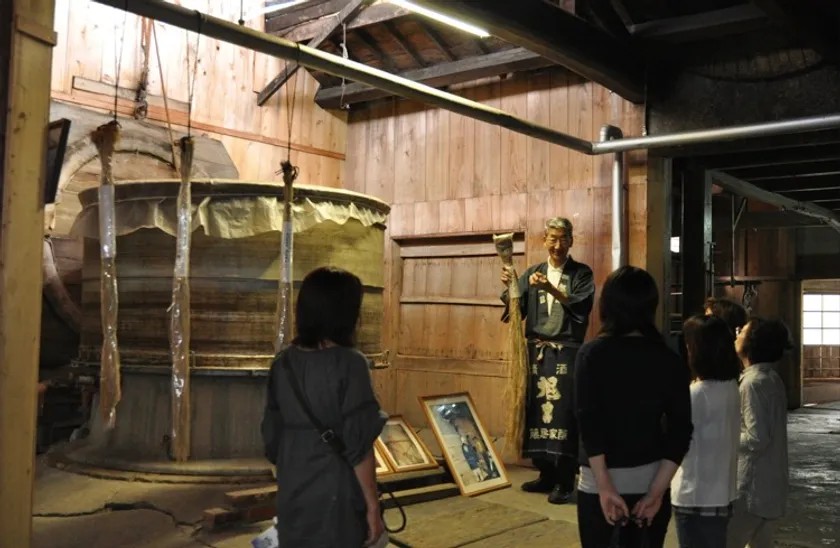 藤居本家の酒蔵内の様子