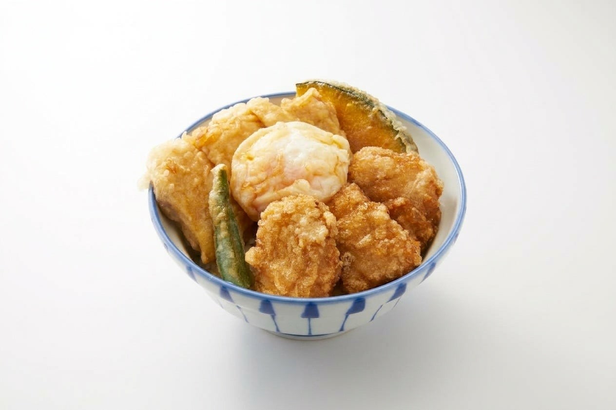 鶏もも天×からあげ天丼