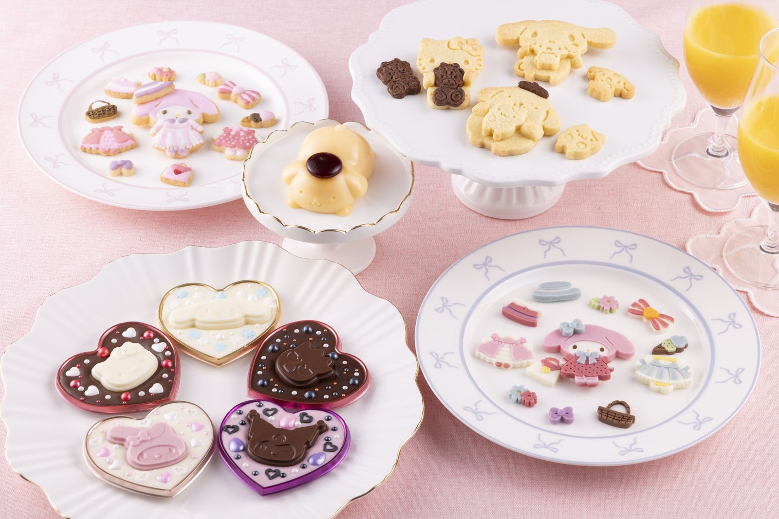 サンリオキャラクターズコラボ製菓アイテムで作ったチョコ・クッキー・プリン