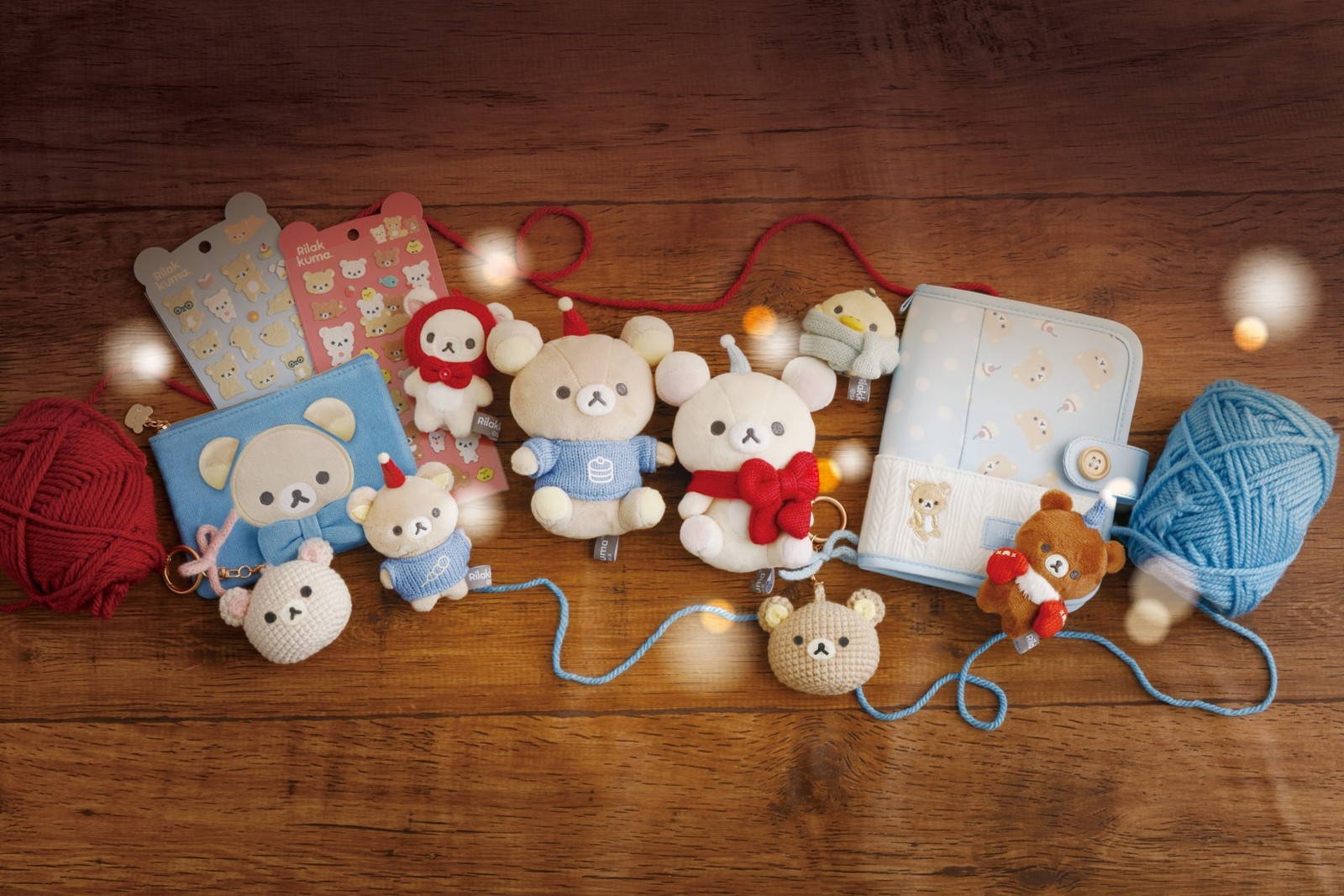 リラックマ「KNIT SELECTION」アイテム一例