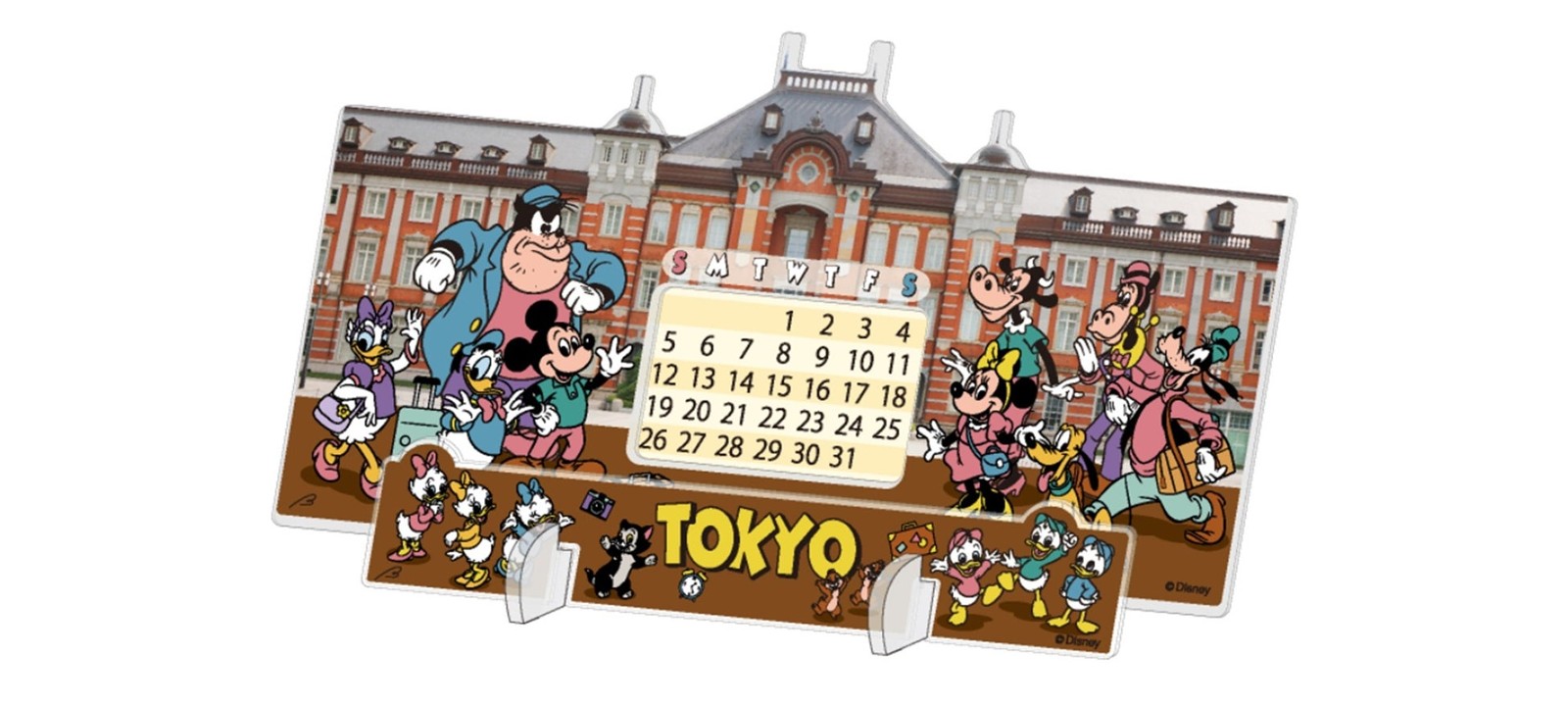 アクリル万年カレンダー「ミッキー&フレンズ_東京」