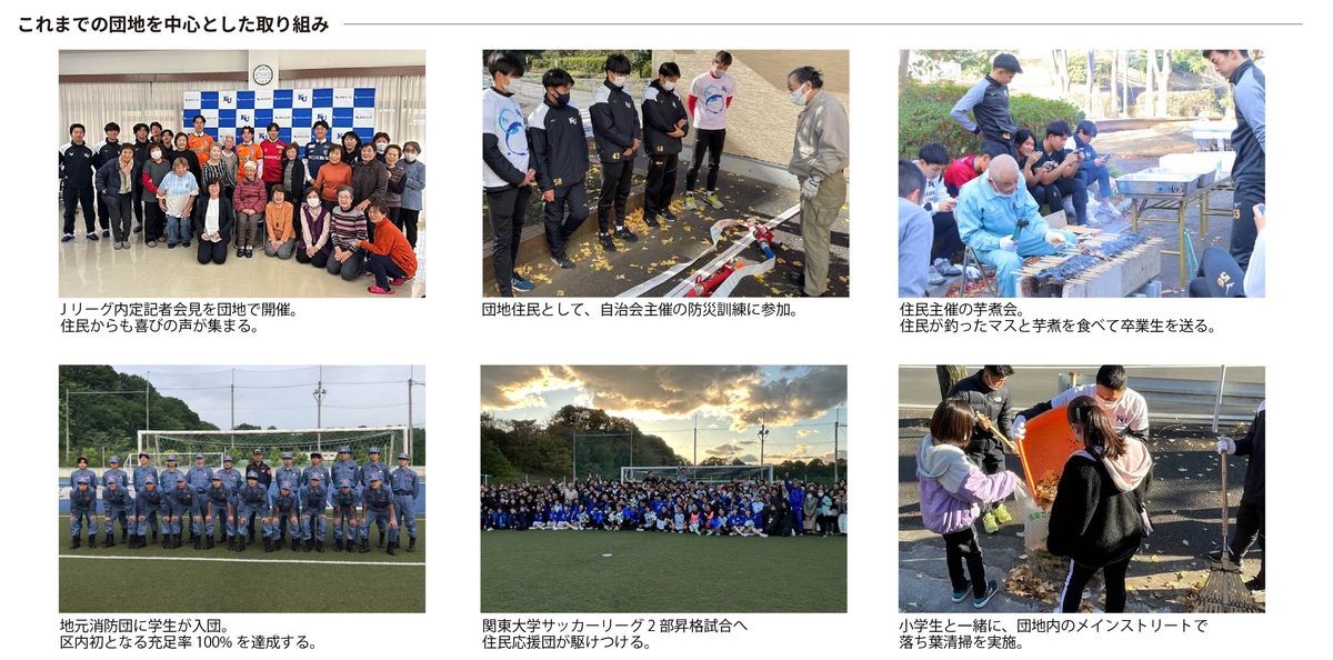 竹山団地でのこれまでの取り組みの写真