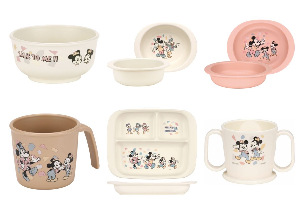 ミッキー＆フレンズ レトロ柄のベビー食器 6商品