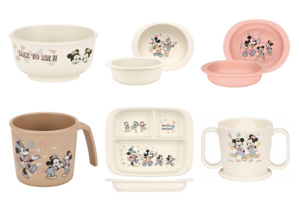 ミッキー＆フレンズ レトロ柄のベビー食器 6商品