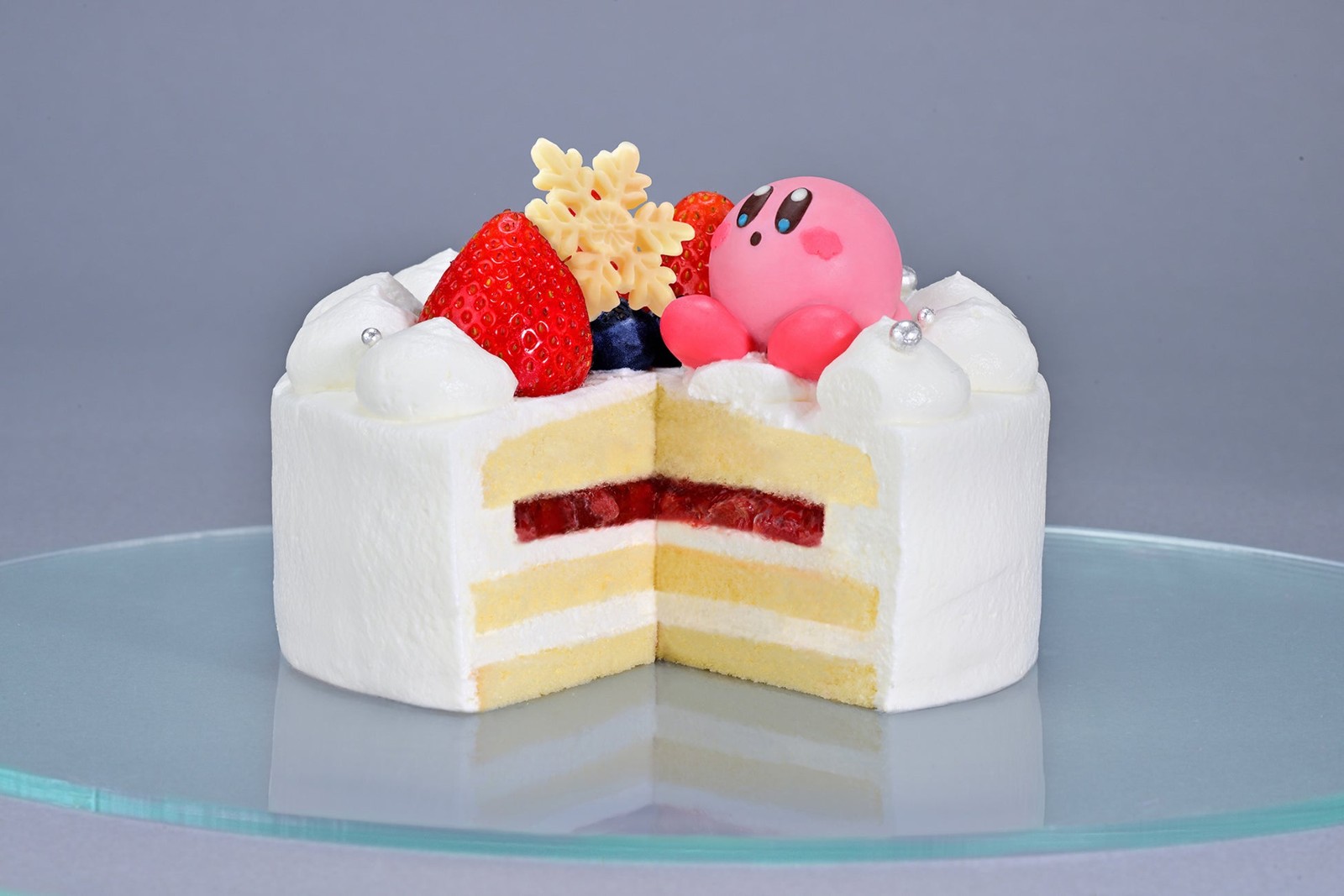 カービィのとっておき!いちごケーキの断面