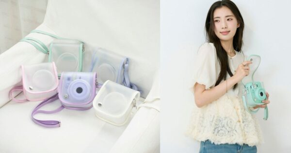 エレコム instax mini 13/12用 カメラケース 5色と使用例