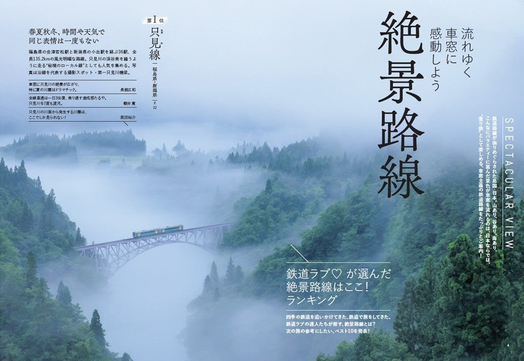 『ローカル線ひとり旅』絶景路線ランキング誌面