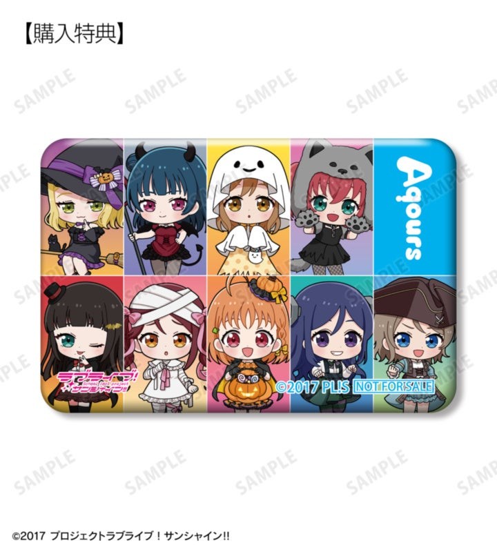 集合 B ハロウィンver. ちびキャラ レクタングル缶バッジ