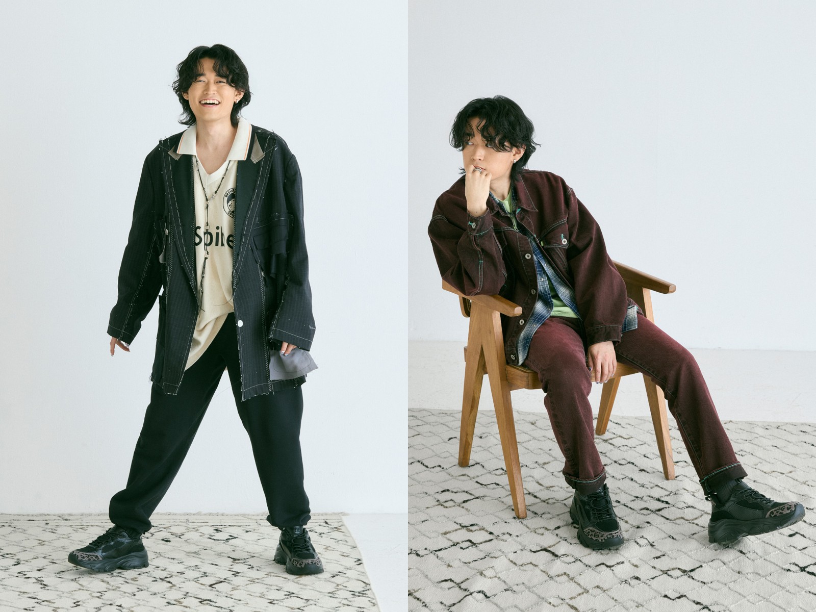 FILA×Tani Yuuki Black 着用