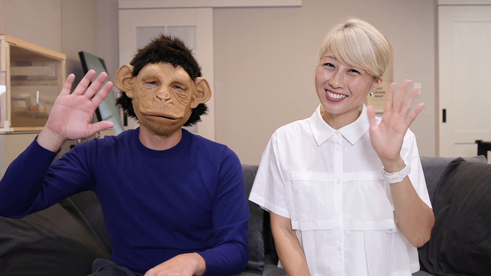 吉田ちかさんとおさるさん