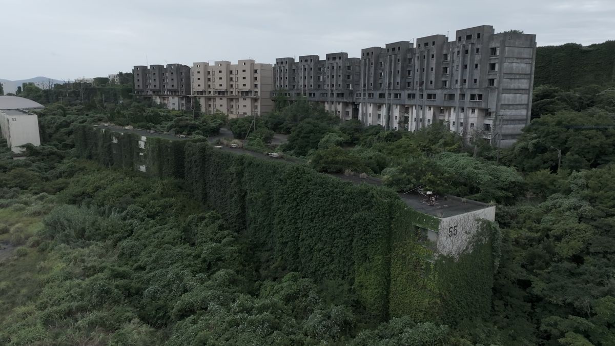 池島の建物群