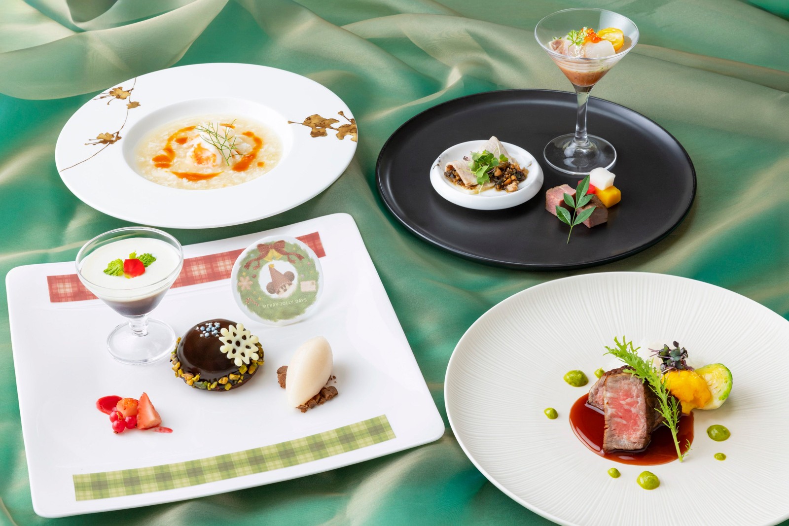 シルクロードガーデン スペシャルディナー エメラルドギフトの料理