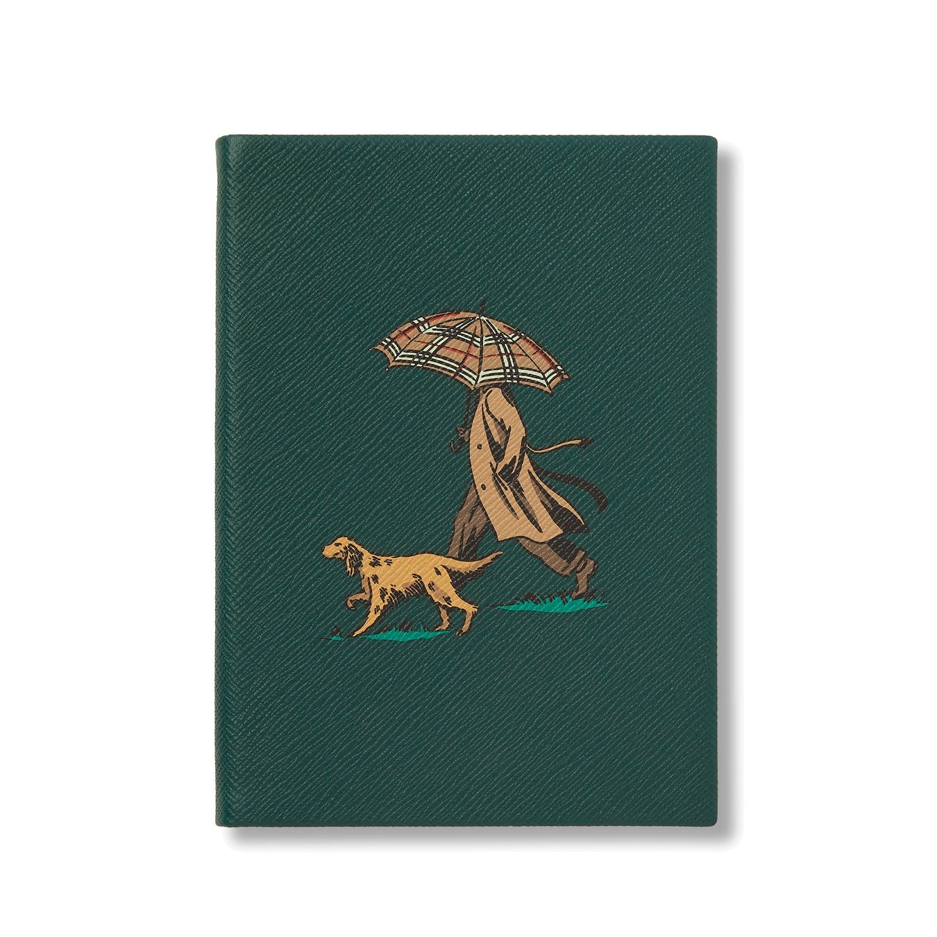 Burberry x Smythson Soho Notebook 濃緑色のイラスト入り