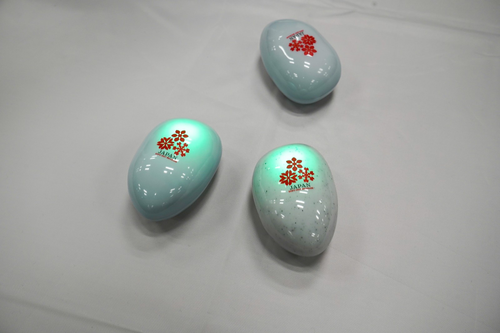 日本館展示の3Dハプティクスデバイス