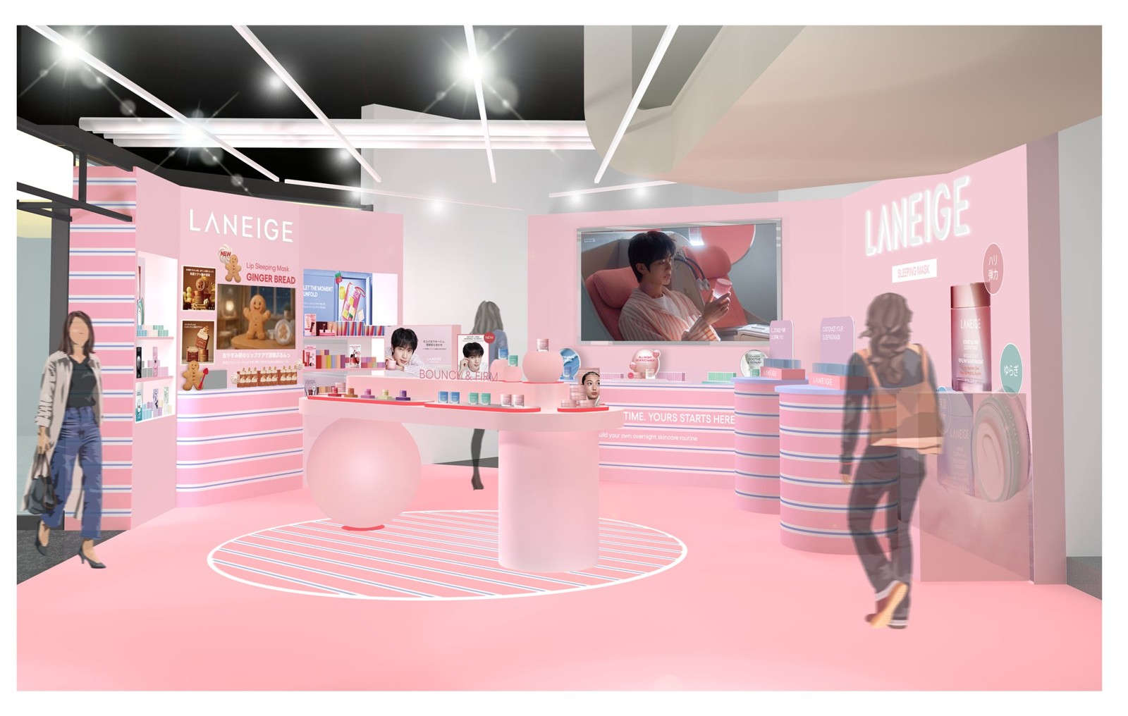渋谷ロフト LANEIGE POPUP 店内