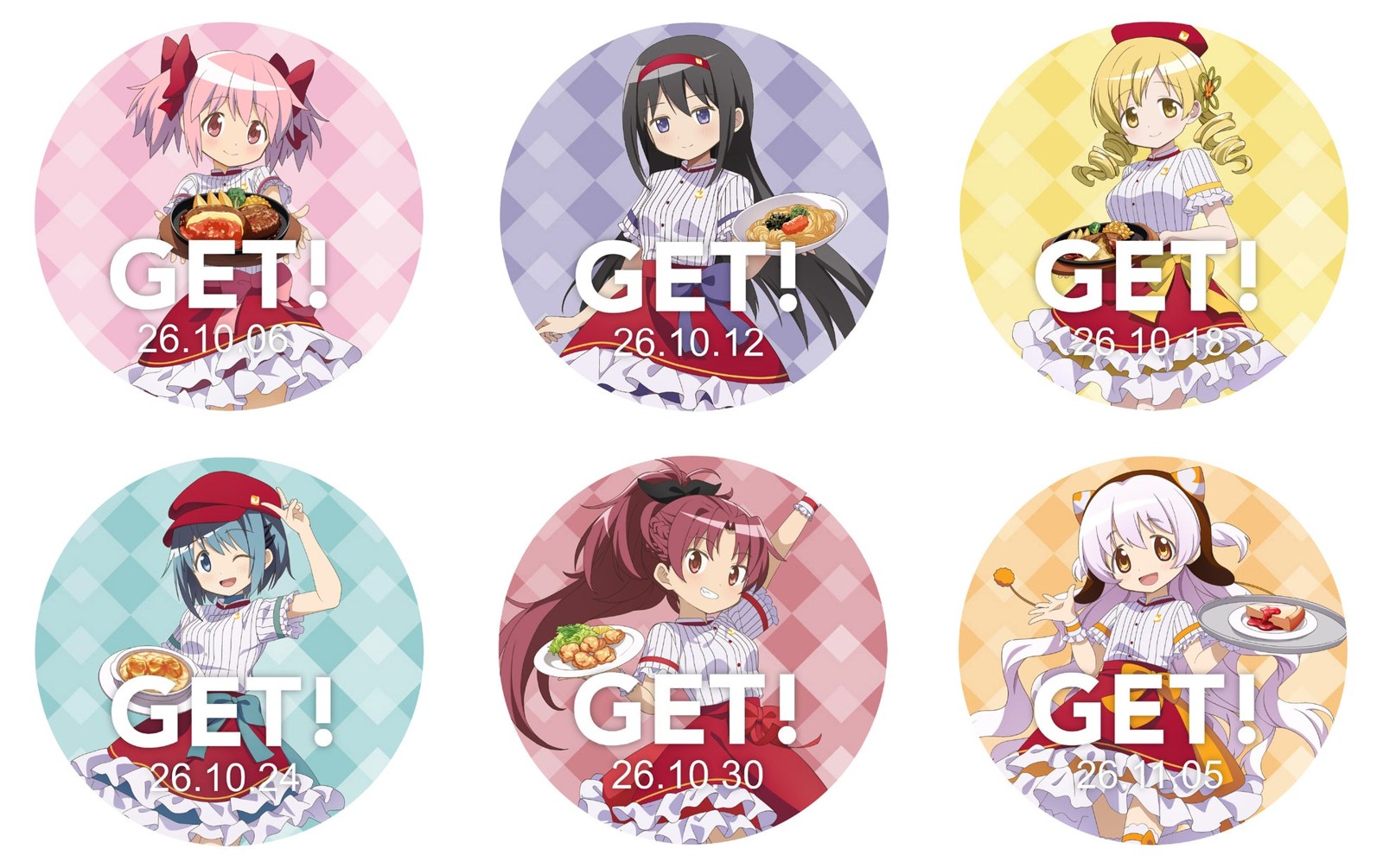 コラボ限定オリジナルデザイン来店スタンプ全6種