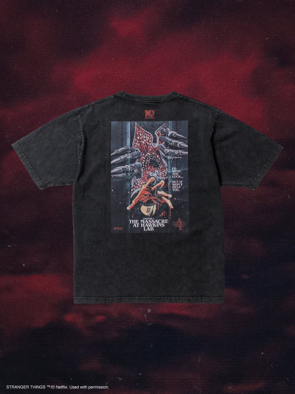 STRANGER THINGS ART T-shirt バック