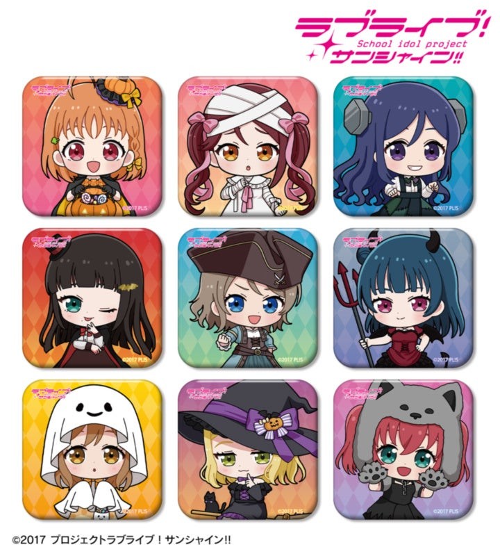 ハロウィンver. トレーディング ちびキャラ スクエア缶バッジ
