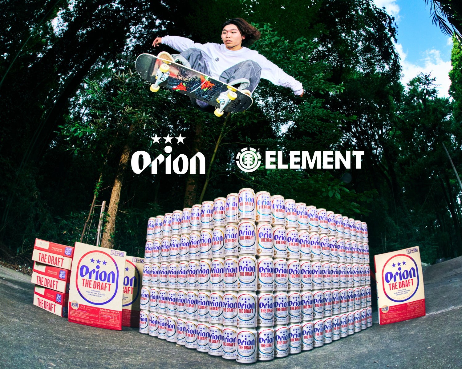 ELEMENT x ORION BEERコラボのキービジュアル