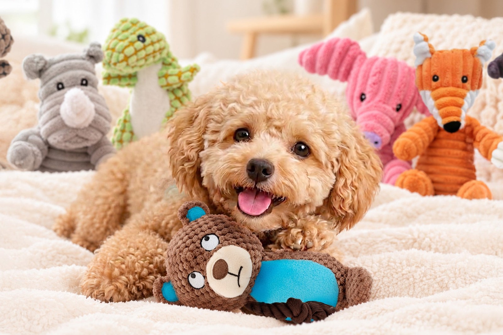 PetFun 犬用ぬいぐるみ クマと仲間たち