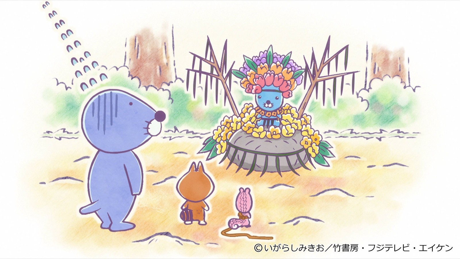 ぼのぼのの場面