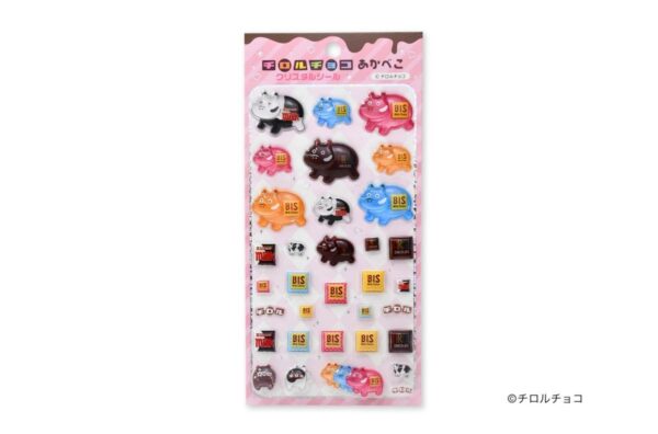チロルチョコ あかべこ クリスタルシールの台紙全体