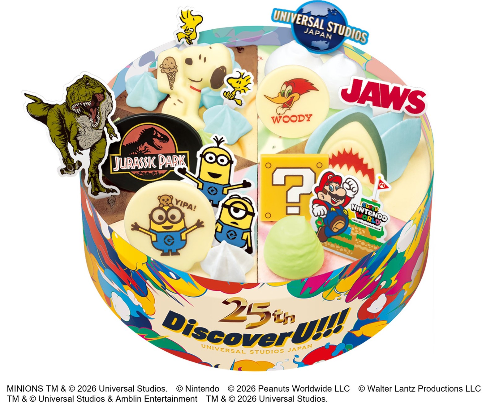 ユニバーサル・スタジオ・ジャパン 25th アニバーサリー パレット6とキャラクターピック