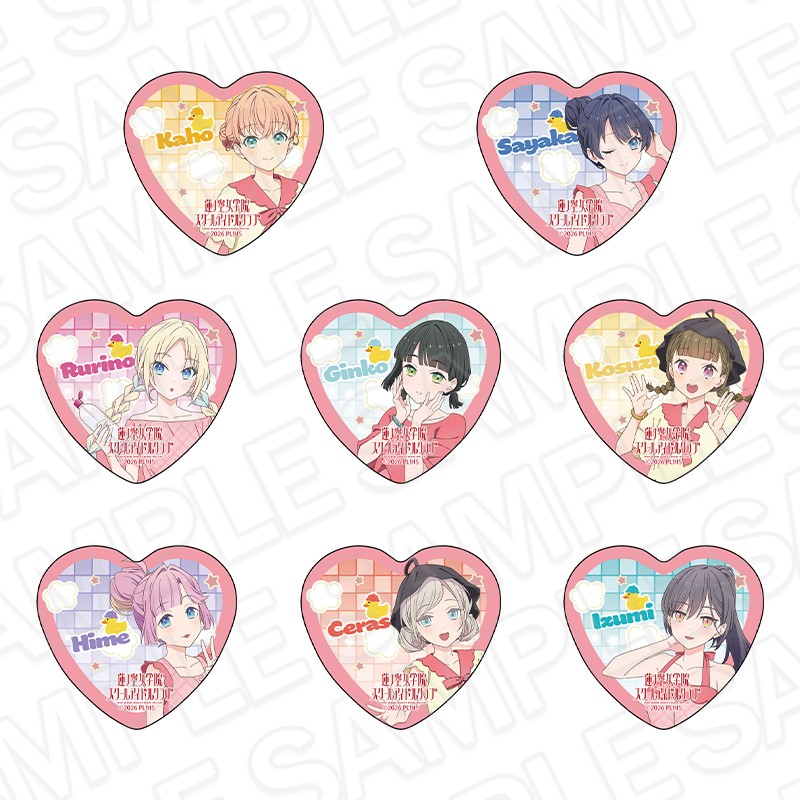 ハート型カンバッジ サウナ ver. 全8種