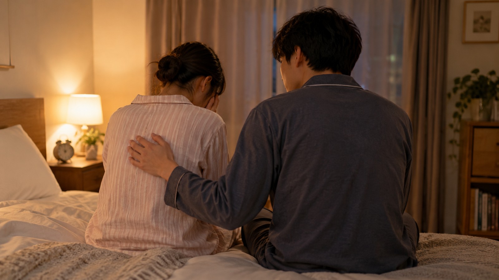 パートナー間の対話をテーマにしたイメージ